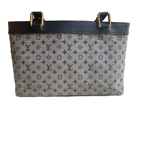Authentic Louis Vuitton LV Hand Bag LucillePM Blue Monogram Mini Lin - Picture 4 of 17